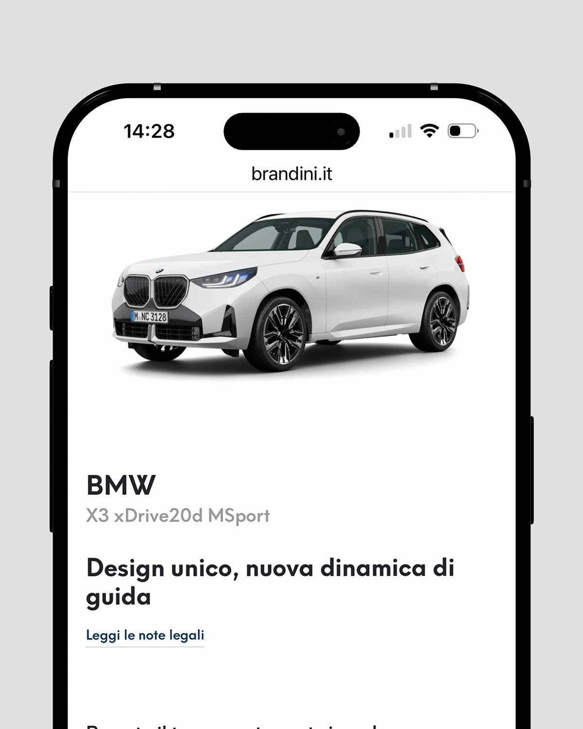 Site web Brandini - One AM Site web Brandini - One AM